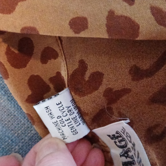 Mirror image vintage Leopard Blouse 1X - Picture 11 of 13